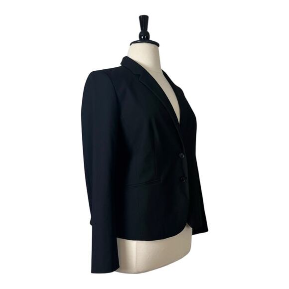 Ann Taylor Black Blazer Slim Notch Lapel 2 Button Pockets Women’s Plus Size 14 - Picture 3 of 13